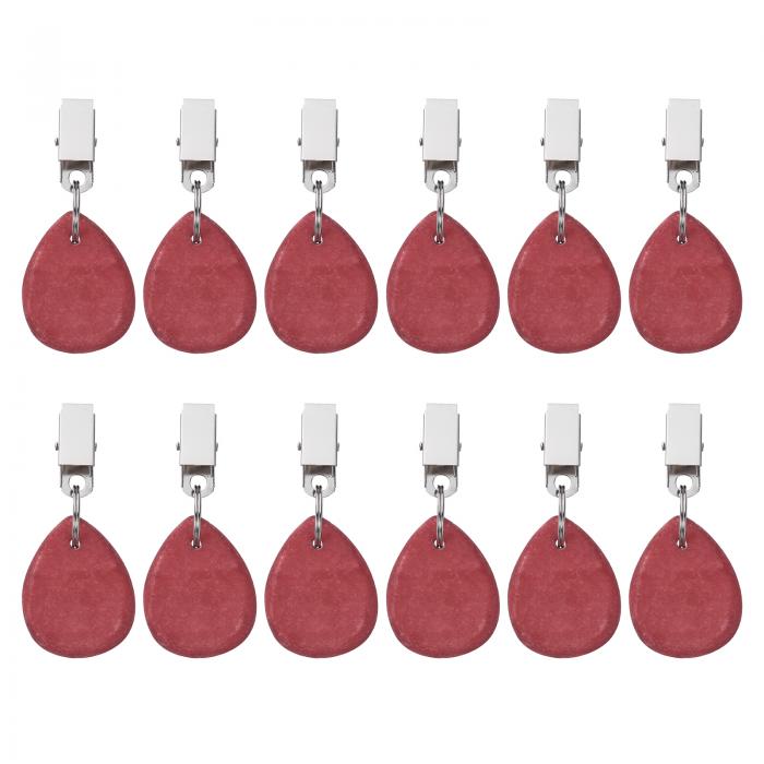 テーブルクロスウェイト 大理石のテーブルクロスペンダント メタルクリップ付き ティアドロップ型ペン..