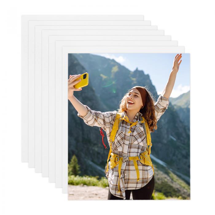 8 個 サブリメーションメタルフォトブ ランク 4インチx6インチ, 0.45mm(0.018インチ) アルミニウムフォトサインブ ランク ポスターフレーム DIY印刷、ウォール デコ、ベッドルーム居間用