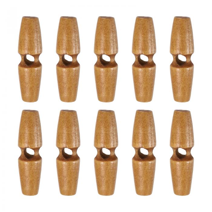 10個 木製トグルボタン45mm / 1.8