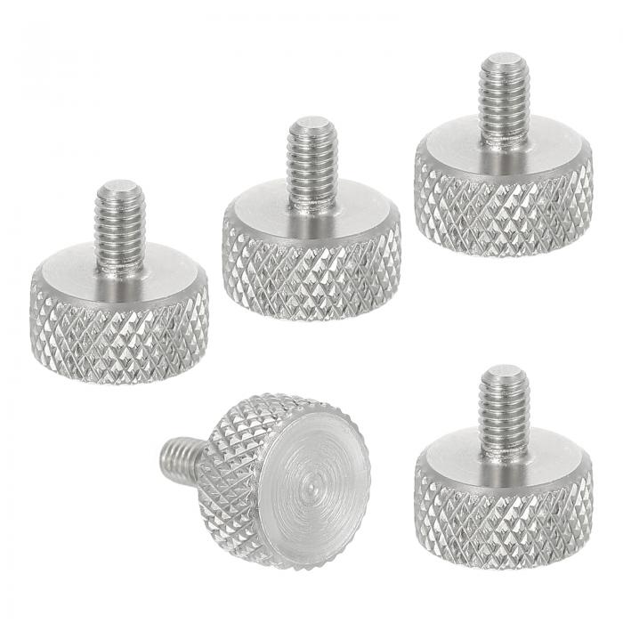 5個 M3 x 4mm ニュート゛ルつまみねし゛ 304ステンレス鋼平頭つまみねし゛ メトリックタ゛イヤモント゛..
