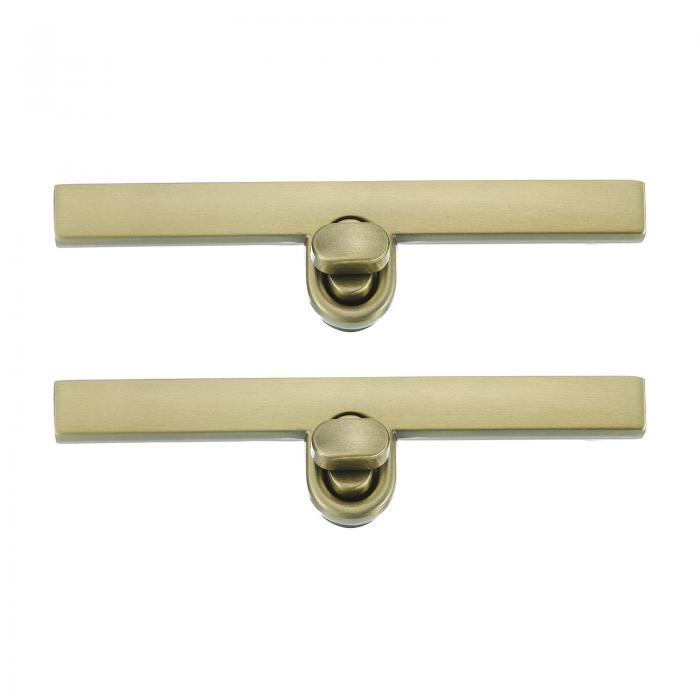 2個 ツイ ストターンロッククラ スプ、3.74インチ x 0.39インチ バッグ用クロージャーロックファスナー..