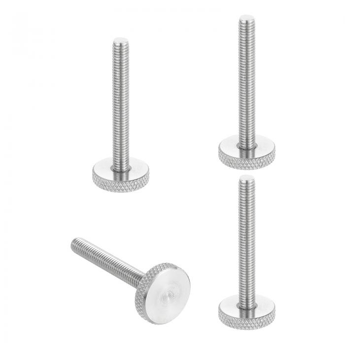 4個 M6 x 50mm ニュート゛ルつまみねじ 304ステンレス鋼平頭つまみねじメートルタ゛イヤモント゛ニュー..