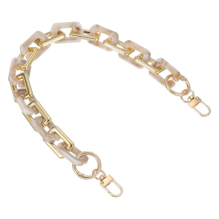 財布チェーンストラップ 15.7"アクリルハンドバッグチェーンストラップ クラッチストラップエクステン..