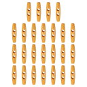 25個 木製トグルボタン50mm / 2