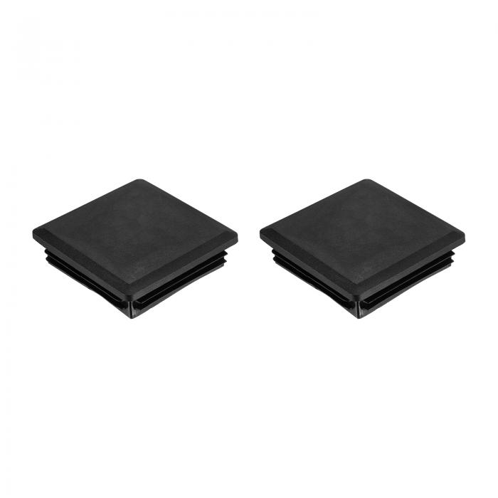 2個の正方形プラスチックプラグ、80 x 80mm/3.15 x 3.15インチPEパイプチューブエンドキャップ、72-78mm/2.83-3.07インチ正方形チュー..