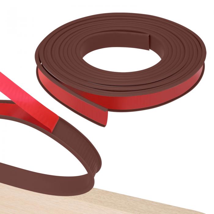 M METERXITY U字型エッジバンディング、0.8インチ x 16.4フィート 自己粘着性ラバーエッジトリム 柔軟..