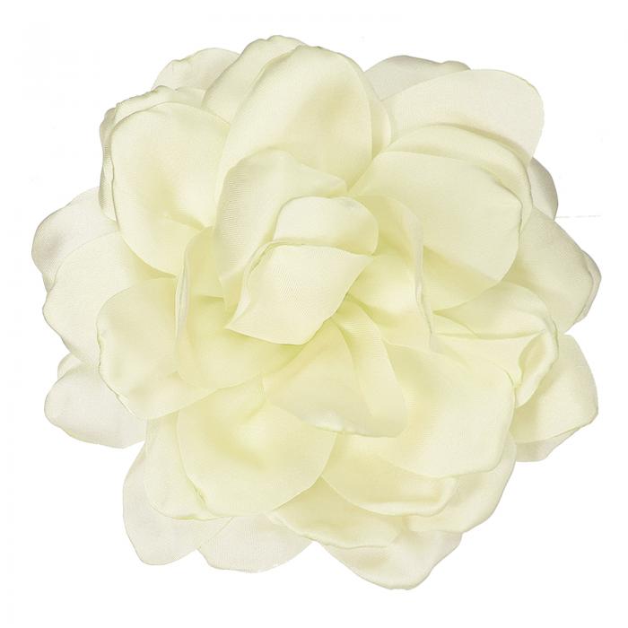 PATIKIL シルクサテンフラワーブローチピン4.7" 大きなピオニー花 ラ ペルピン 女性用ウェディングパーティー誕生日ダンスバンケットドレス衣類帽子バッグ装飾 ベージュ