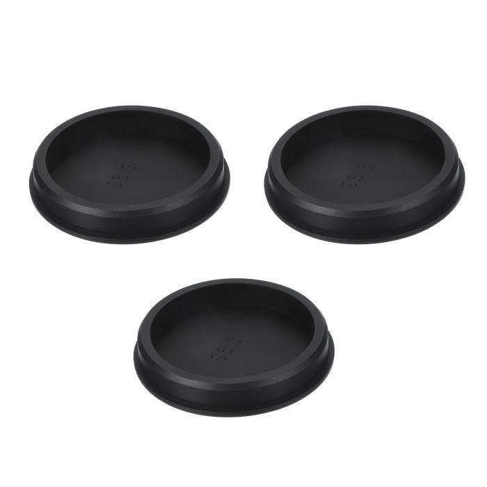 3個 T字型シリコンプラグ 直径97mm/3.82インチ 弾性防水シリコンプラグ再利用可能なボトルストッパーシーリングラウンドホールプラグ 黒
