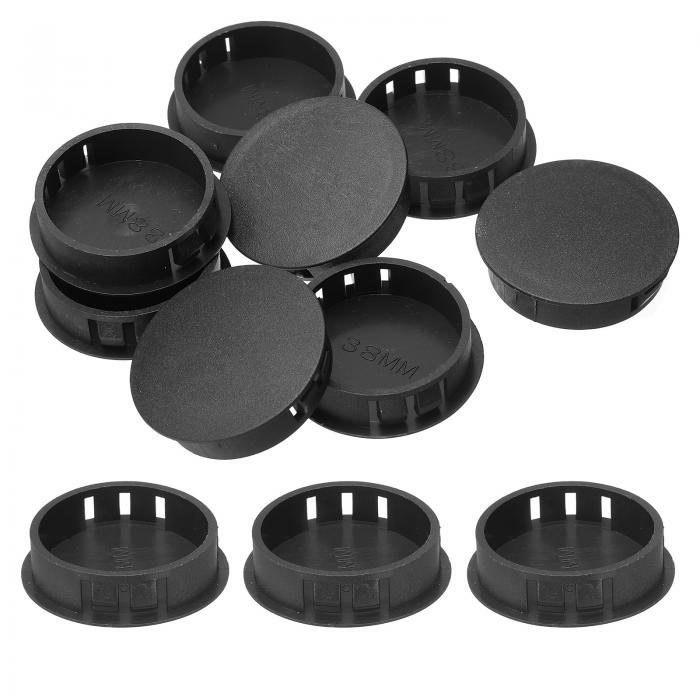 8個 ナイロンプラスチックホールプラグ 1-1/2"(38mm)丸ドリルねじ穴プラグカバー ノックアウトロック ..