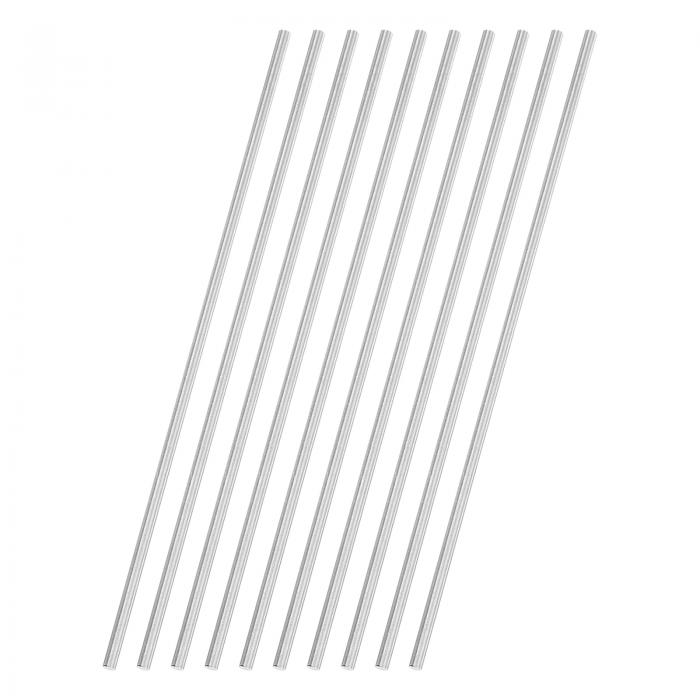 10個 丸い鋼棒 2.2mm x 100mm 高速鋼（HSS）アルミニウムロッド鋼棒 シャフトギアドリル旋盤ボーリング..