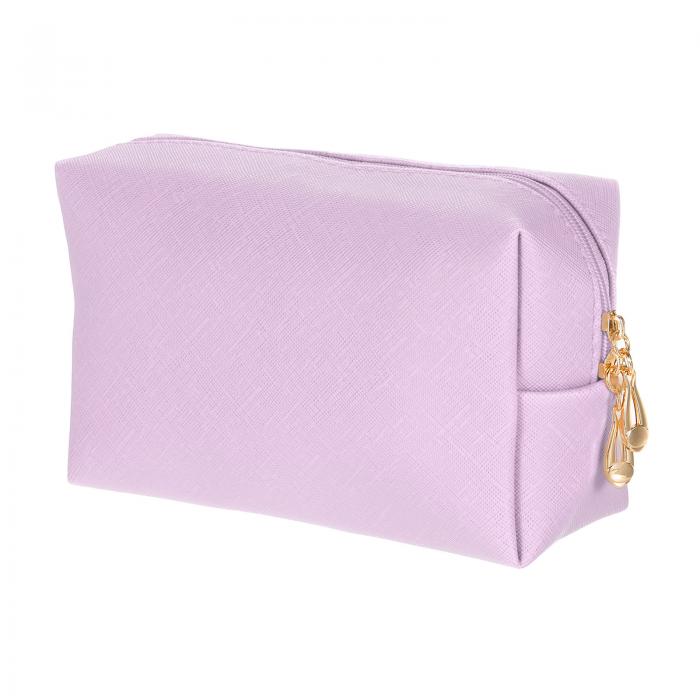 PUレザー製 正方形メイクポーチ 防水コスメティックオーガナイザーバッグ ジッパーポーチ 女性用 メイ..