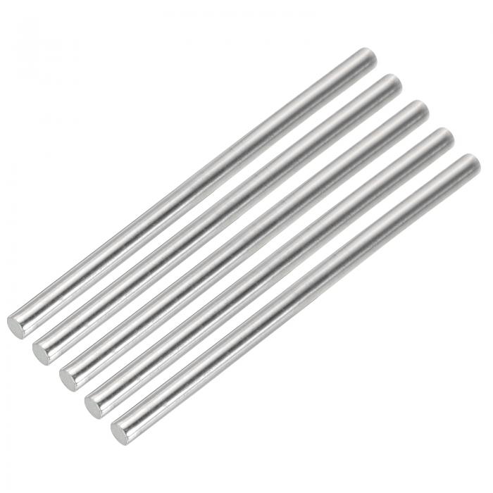 5個 10mm x 305mm 304ステンレス鋼棒 丸い金属実棒旋盤棒在庫 産業 DIYクラフト 車 ヘリコプター 飛行..
