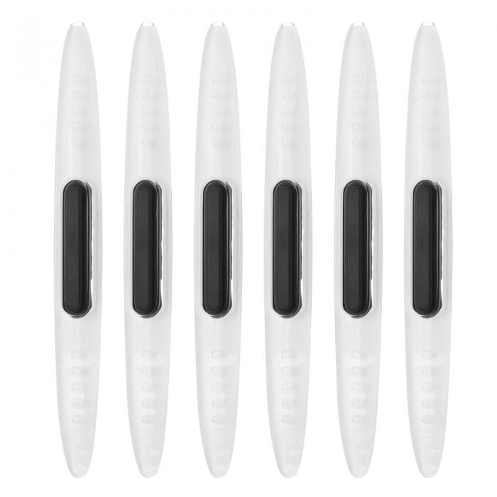 6個 車 ドアエッジガードプロテクター 衝突防止サイドドアエッジプロテクタートリムストリップ スクラ..