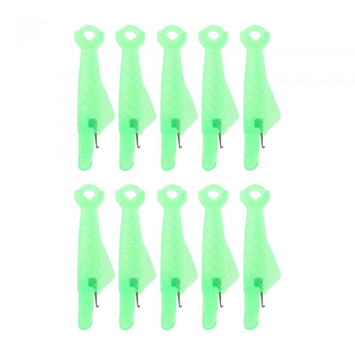 CAPASTEC ニードルスレッダー 系通し器 手縫い用ニードルスレッダー 針仕事や刺繍に適しています グリーン 10個