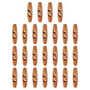 25個 木製トグルボタン55mm / 2.2