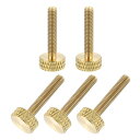 5個 M3x16mm 真鍮製ナールドサムスクリュー フラットグリっプボルトノブファスナー ソリッド真鍮製ダイヤモンドナールドサムスクリューノブ 電子機器 機械用