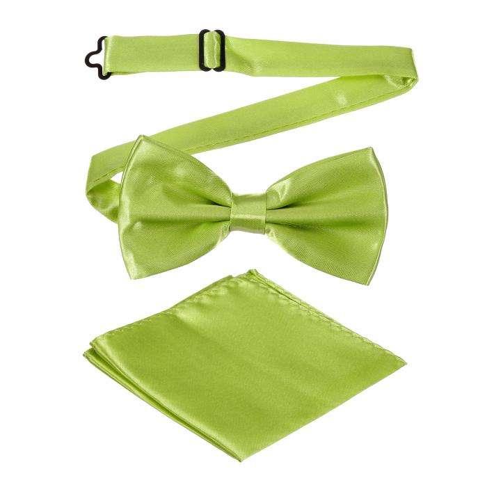 メンズ用ボウタイ ポケット スクエア付き 調整可能なボウタイ ソリッドカラー トリプルフォールドプリタイボウタイセット 結婚式 パーティー ディナー ビジネス用...