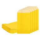 100個 クラフト紙 お菓子用袋 6" x 4" 潤滑油プルーフ クラフトあめバッグ フラット フェイバーバッグ ベーカリー クッキー デザート チョコレート 石鹸 ウェディング パーティーフェイバー用 小さなギフトバッグ イエロー