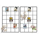 2Pcs ワイヤーウォールグリッドパネル 12