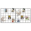 2Pcs ワイヤーウォールグリッドパネル 12