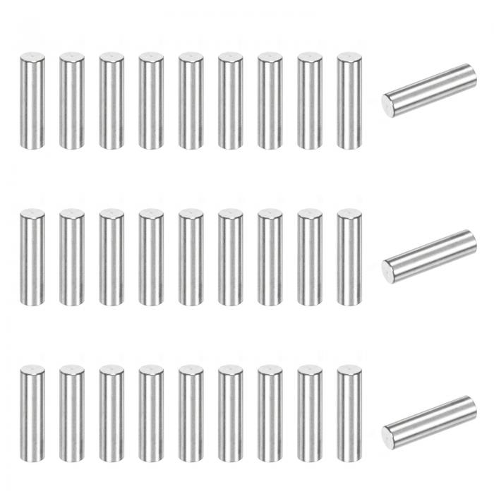 M METERXITY 100個入り2.5 x 10mm ダワールピン 304ステンレス鋼サポートピンファスナーエレメント 金..