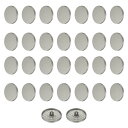 30個40Lメタルラウンドフラットボタン25mm合金シャンククラフト交換ボタンメンズレディーススーツウールコートシャツズボン裁縫クラフト、グレー