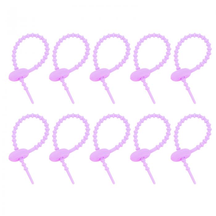 20個4"シリコンケーブルタイ 再利用可能なジップタイス トタイ ケーブルコードラップ管理オーガナイザ..