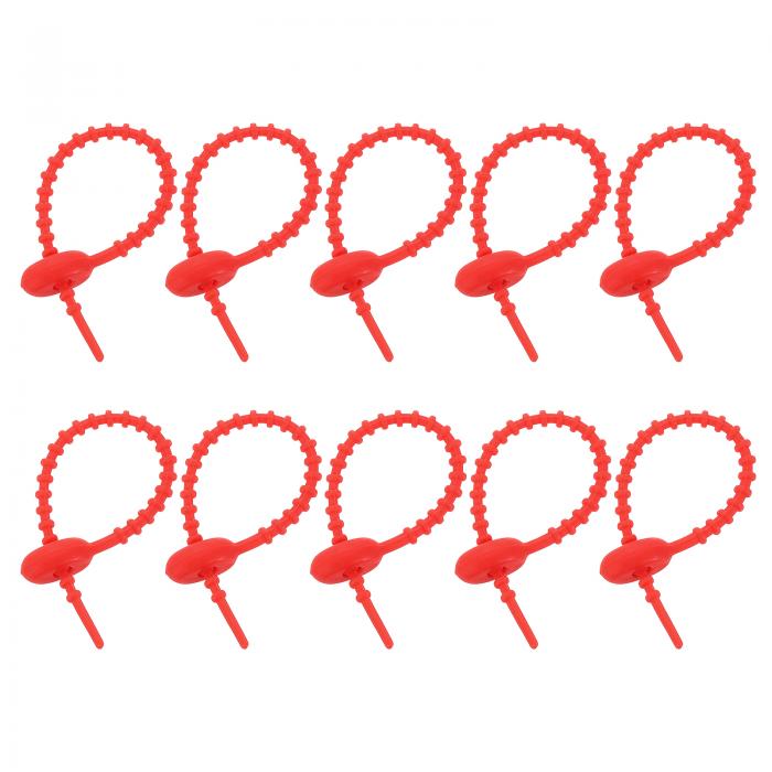 20個5"シリコンケーブルタイ 再利用可能なジップタイス トタイ ケーブルコードラップ管理オーガナイザ..