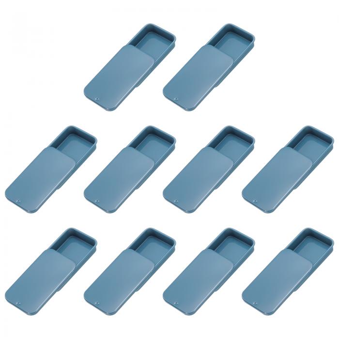 10個 スライドトップティンコンテナ スライディングリッド付き ミニメタル空 ティンボックス リップバーム 固形香水 小物用 2.4