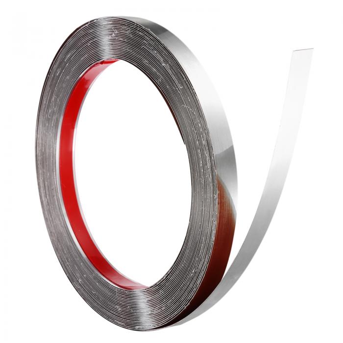 ステンレス製ウォールモールディングトリム 32.8フィート×0.6インチ パティ オ壁タイルミラーエッジ用 ..