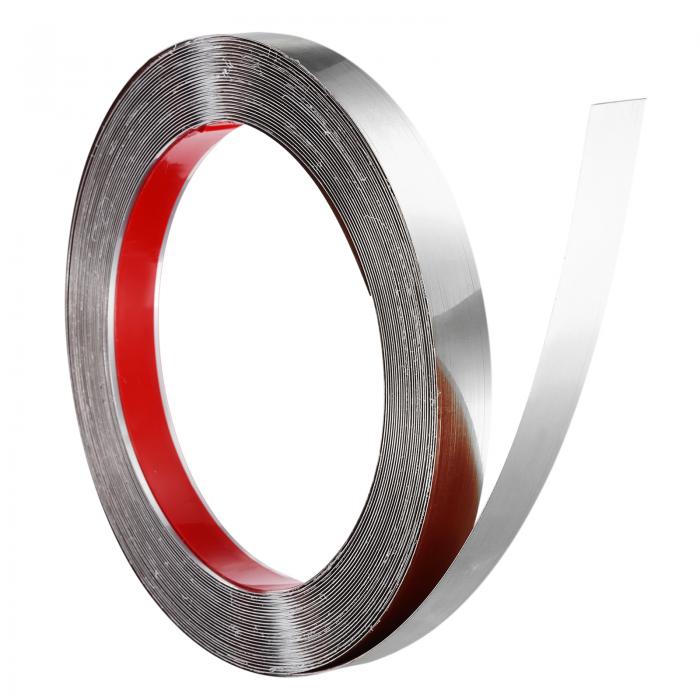 ステンレス製ウォールモールディングトリム 32.8フィート×0.8インチ パティ オ壁タイルミラーエッジ用 ..