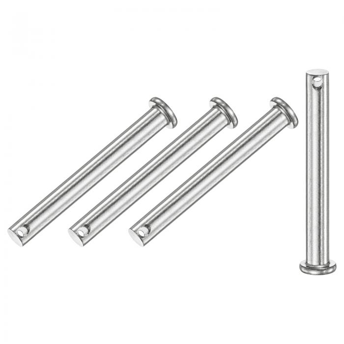 M METERXITY 4個入りシングルホールクレビスピン、M8 x 80mm 304ステンレススチールフラットヘッドクレ..