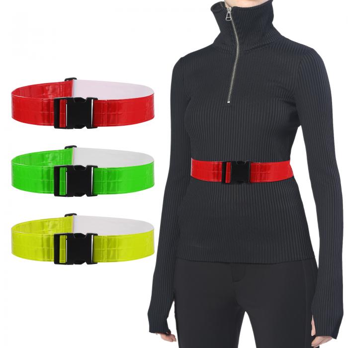 PATIKIL リフレクティブベルト ハイビジビリティランニングベルト ハイビジビリティグローベルト 調節..