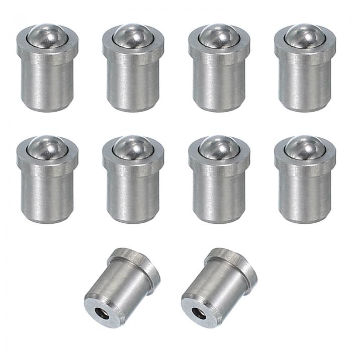 PATIKIL 10個のボールプランジャー304ステンレススチールボールポイン トスプリングプランジャーキャビ..