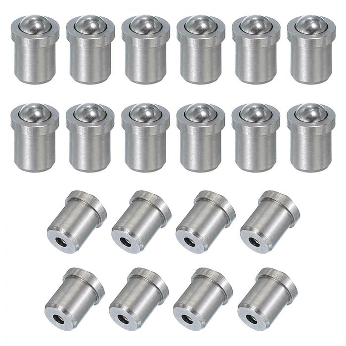 PATIKIL 20個のボールプランジャー304ステンレススチールボールポイン トスプリングプランジャーキャビ..