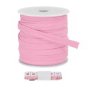 PATIKIL 平織りドローストリングコード 12mm x 22ヤード、ドローストリング交換用平織りロープ柔らかい綿製フーディーストリングコードロール、スウェットパンツショーツパンツストラップ衣類用定規付き、ピンク