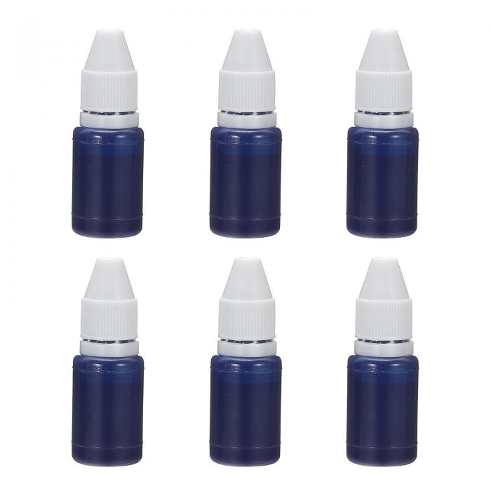 PATIKIL 0.33oz インクリフィルスタンプパッド 6個 10mlスタンプパッドインクリフィル オフィススタン..