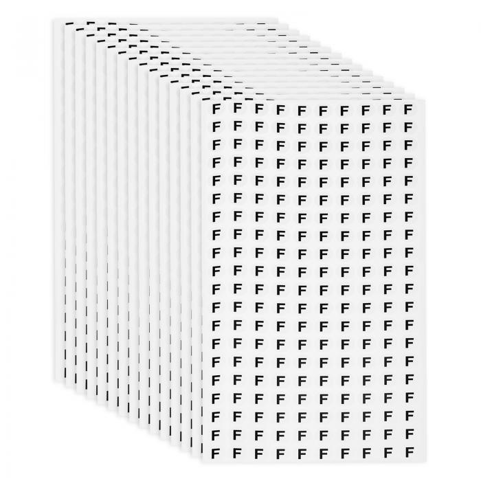 PATIKIL アルファベットステッカー 15枚 13 mm 小文字 F 粘着式文字ラベル 丸型紙文字サイン スクラ ップブッキング DIYプロジェクト整理用 ...