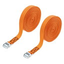 PATIKIL ラッシングストラップ 1インチ x 39フィート 2個入り タイダウンストラップ カムバックル 調整可能ラチェットストラップ 551ポンド対応 オートバイ 荷物用 オレンジ