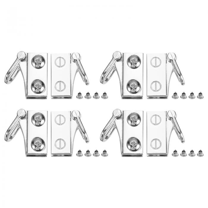 PATIKIL バッグサイドクリップバックル、4セットのメタルパースサスペンションクラ スプ、サイドループ..