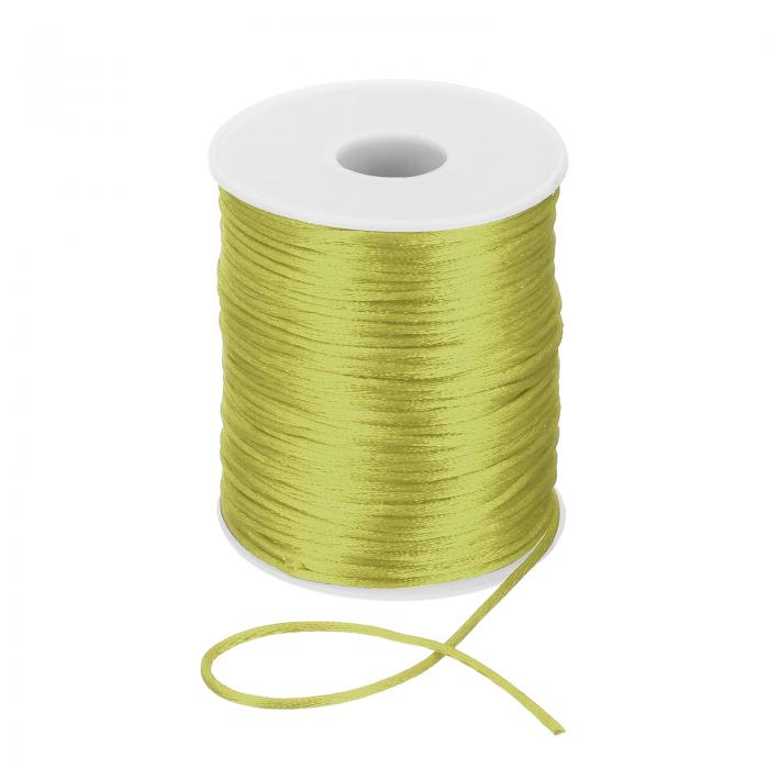 PATIKIL 2mm x 110ヤードのナイロンストリングコード、ビーズサテンストリング、結び目用コード、ツイ..