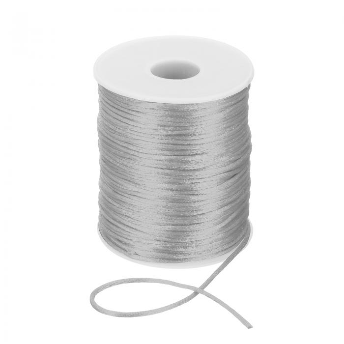 PATIKIL 2mm x 110ヤードのナイロンストリングコード、ビーズサテンストリング、結びコード、ツイーン..