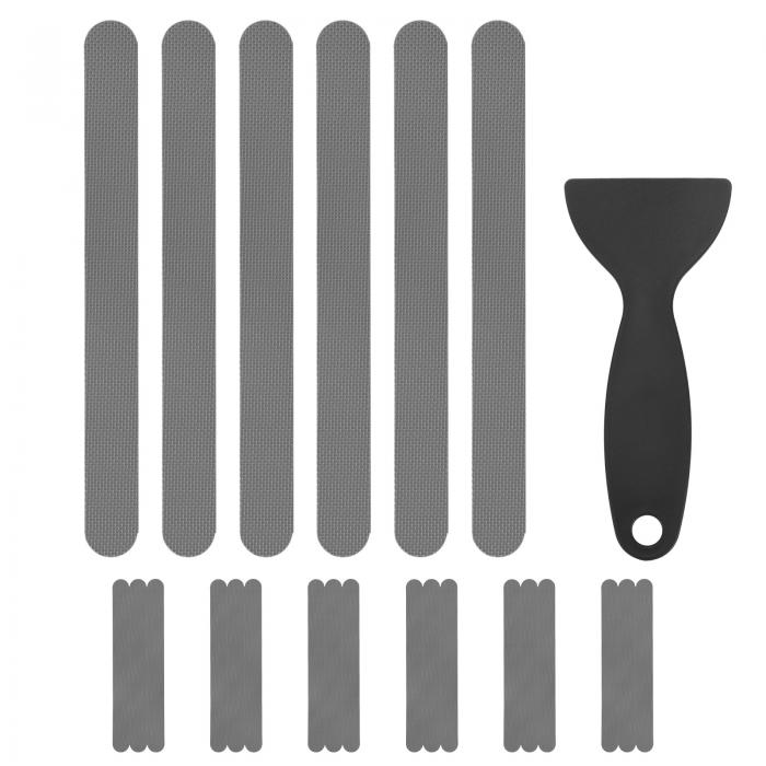 M METERXITY 24個入り アンチスリップシャワーステッカー グレー バスタブノンスリップステッカー 安全..