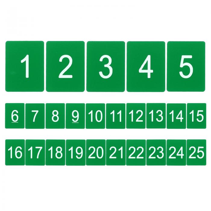 PATIKIL 25 Ĺֹ楿 1-25 3x4CM ֹ業 ץ饹å ֹդ   եɥ륹 ٥ 