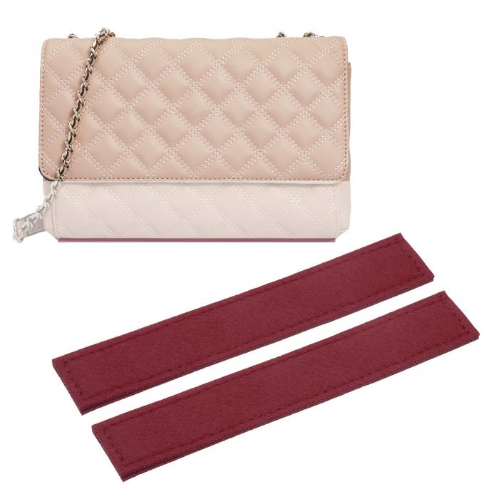 PATIKIL 財布ベースシェイパー 7 x 1.2インチ、2個の財布ボトムインサートフェルトバッグシェイパーセ..