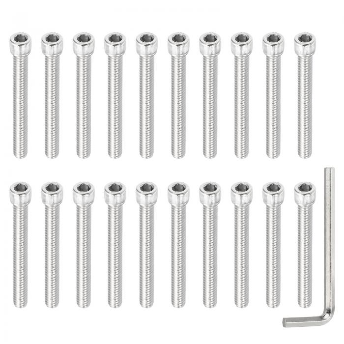 PATIKIL 1/4インチ-20 x 2-1/4インチ ソケットヘッドボルト、10個304ステンレス鋼六角ソケットボルト、..