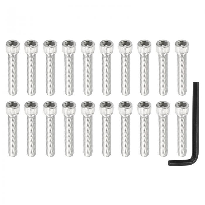 PATIKIL 3/8インチ-16 x 2-1/4インチ ソケットヘッドボルト、5個304ステンレス鋼六角ソケットボルト、..