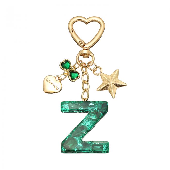 PATIKIL キーチェーン キーホルダー イニシャルレター かわいいデコレーション カップの飾り キーチェーン装飾 バックパック ハンドバッグ 財布用 レター...