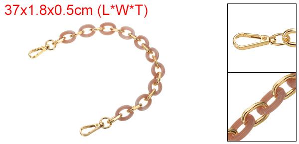 PATIKIL バッグ持ち手 アクリルバッグストラップ 37cm チェーンパース 取っ手 交換用 チェーン ハンドルストラップ 手芸 DIYクラフト ショルダー 単品 ベルト付け替え 女性用 ピンクホワイト 2