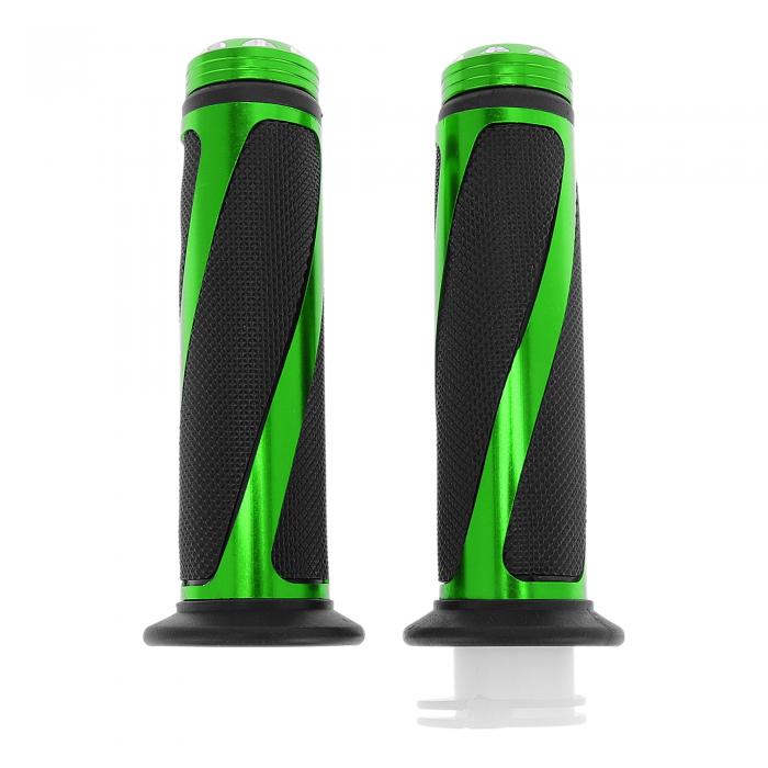 TUCKBOLD 22 mm 24 mm オートバイハンドグリップカバーキット 滑り止め アルミ合金 ゴムハンドルバーグ..